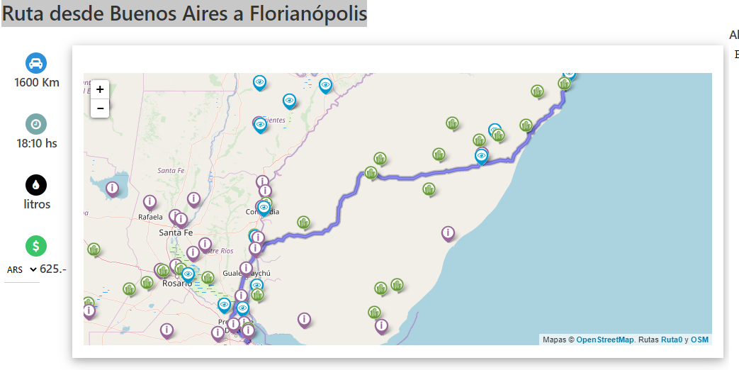 Ruta desde Buenos Aires a Florianópolis - De Buenos Aires a Florianópolis en auto ✈️ Foro América del Sur