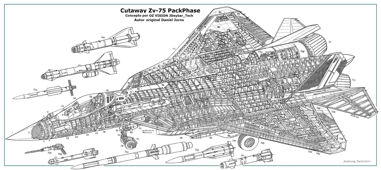 Cutaway Sukhoi Su-57 Render - copia (2)