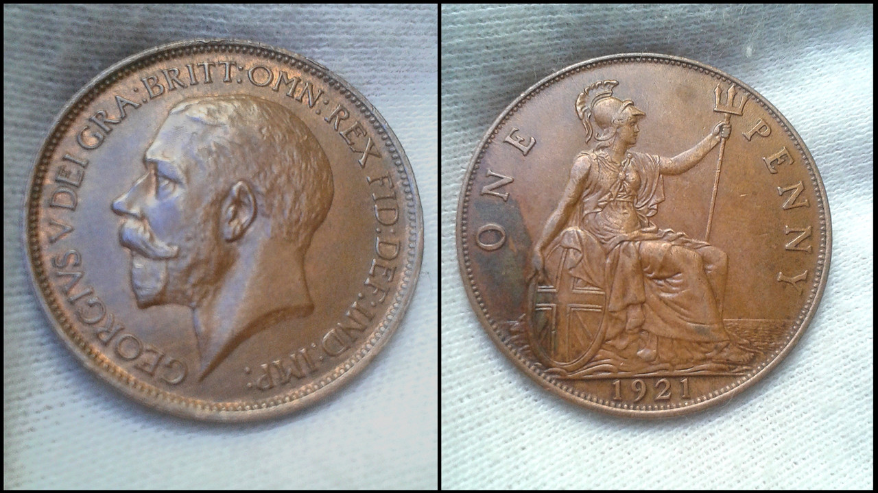 1 penique Reino Unido 1921 Polish-20220804-194839600
