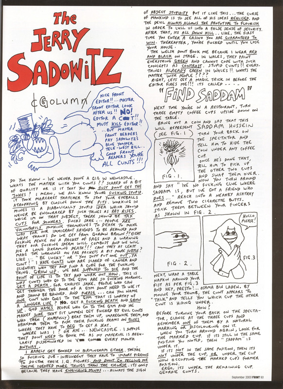 Front 2003 Sep (61) Jerry Sadowitz