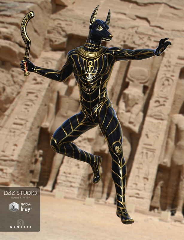 00 main sky gods anubis for genesis 3 males daz3d