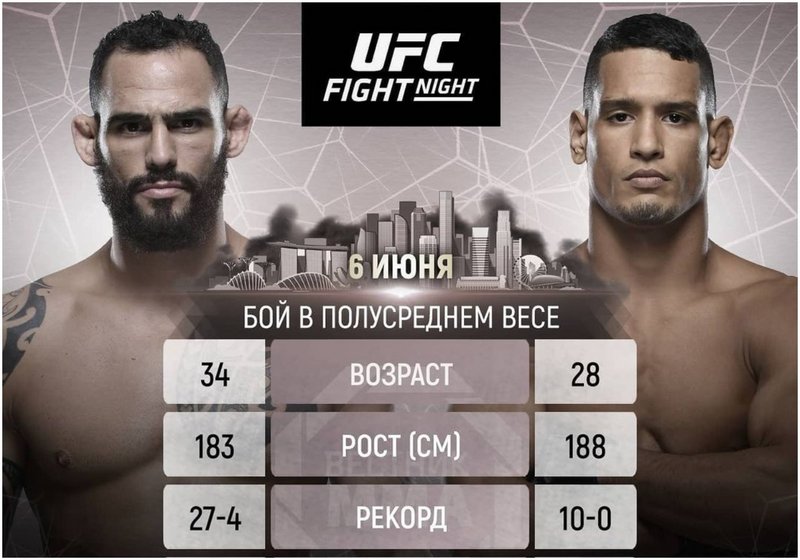 Сантяго Понзинибио срещу Мигел Баеза на UFC Fight Night 189