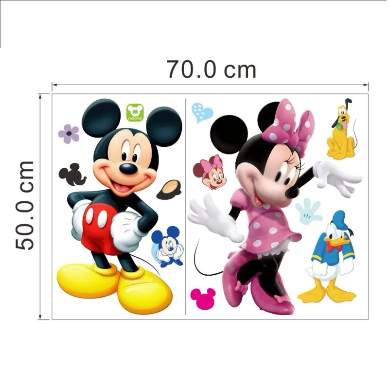 Sticker Mickey Minnie Mouse gyerek falmatrica fal dekoráció szoba | zella.hu