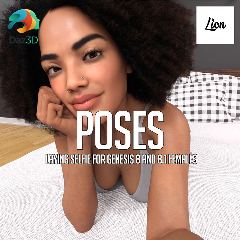 Laying Selfie for Genesis 8 and 8.1 Female
