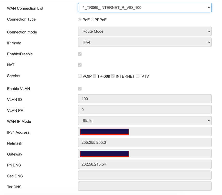 Locked Nokia G2425GA settings India Broadband Forum