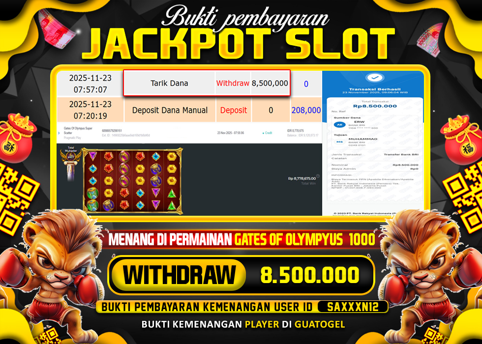 BUKTI JACKPOT LUNAS GUATOGEL