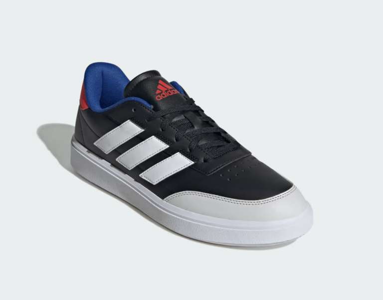 Adidas: TENIST ADIDAS COURTBLOCK NEGROS CON BLANCO O GRISES COK AZUL 
