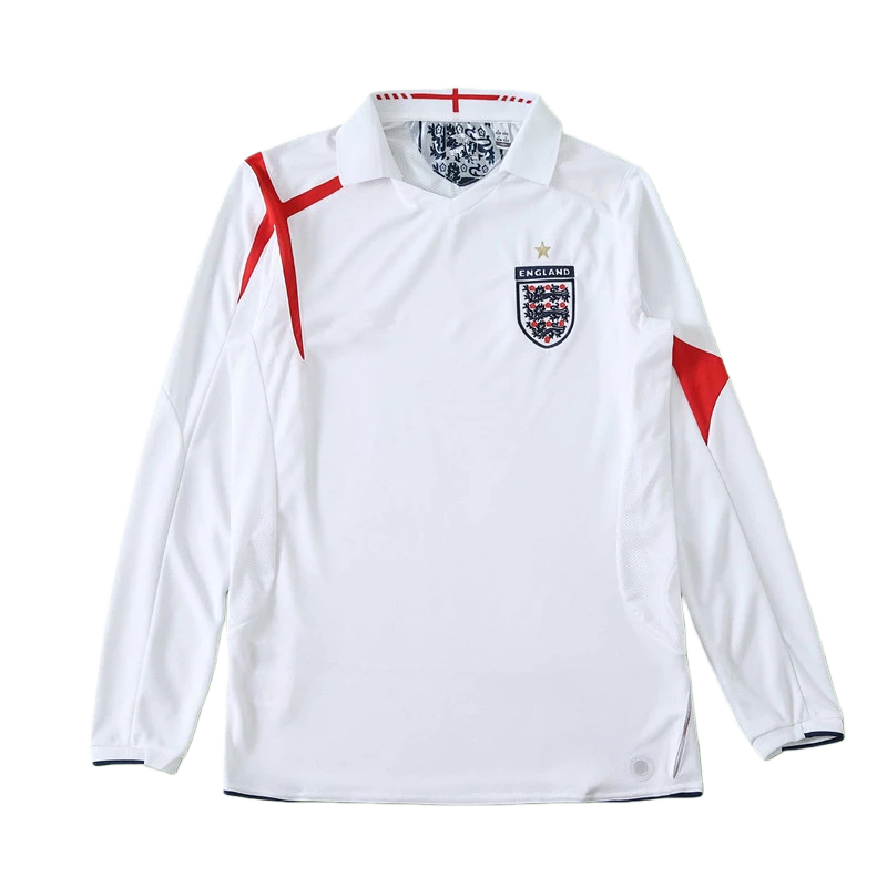 2006 season England home retro Long sleeved Fan version