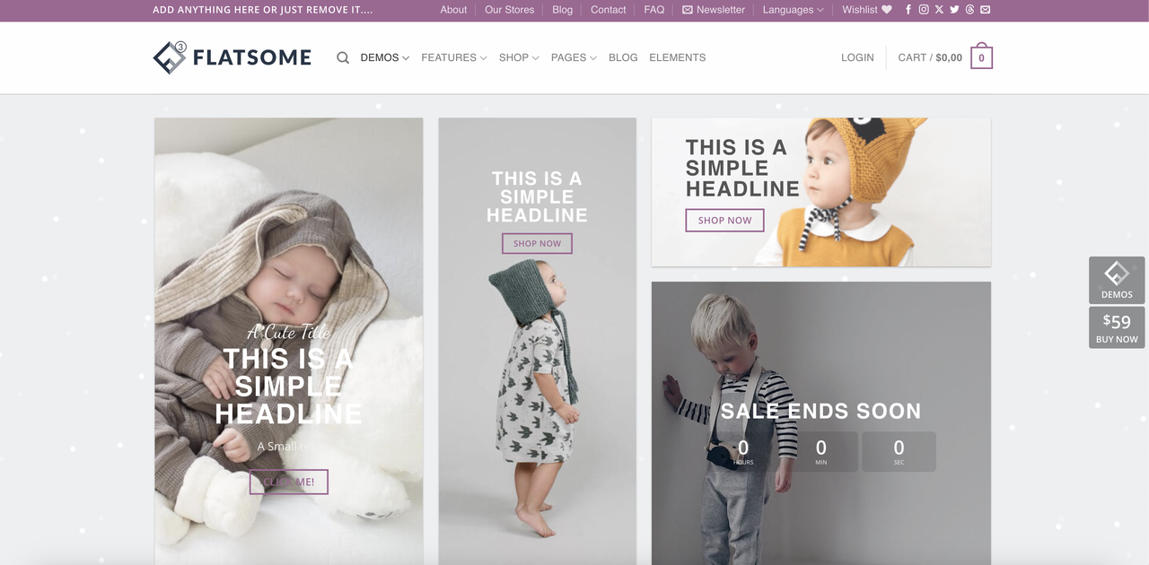 шаблоны Flatsome wordpress
