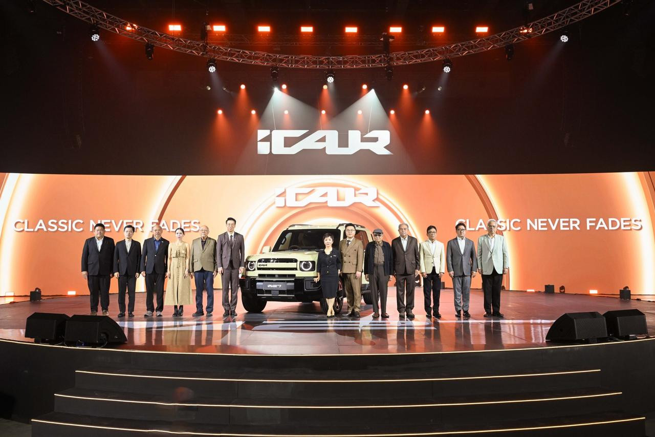 iCAUR เปิดตัวในไทย ส่งรถรุ่นเรือธง V27 REEV ลุยตลาด Premium Classic Boxy SUV  ชู Golden Range Extender ขับขี่ไกลสูงสุด 1,000 กม. ราคาเริ่มต้นเพียง 999,900 บาท