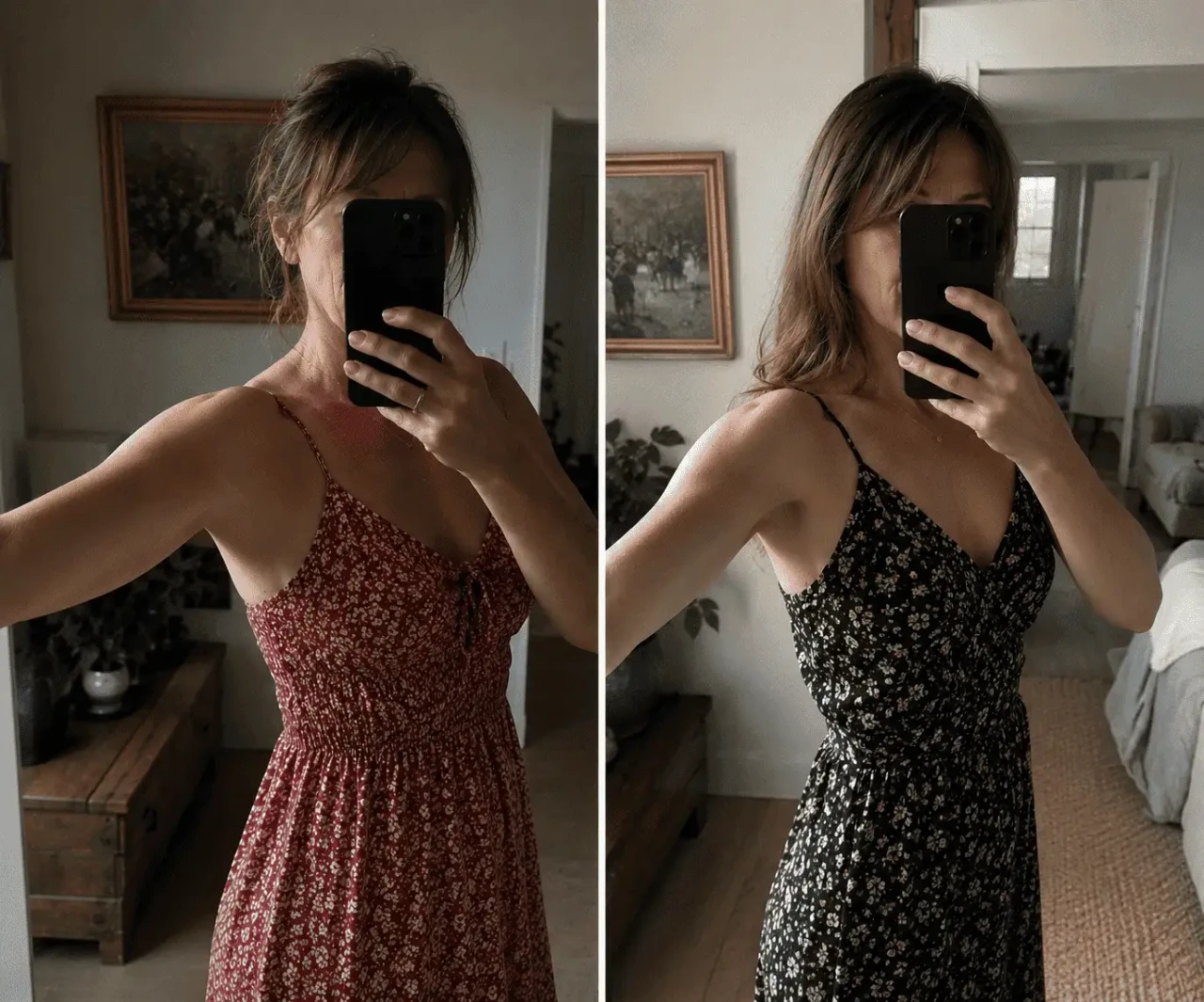 Avant et après traitement