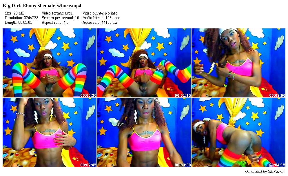 Big Dick Ebony Shemale Whore_preview