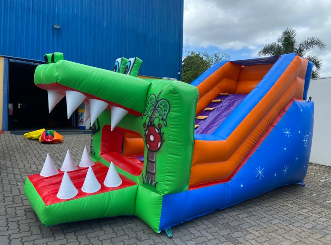 Tobogã Jacaré Baby com Piscina de Bolinhas