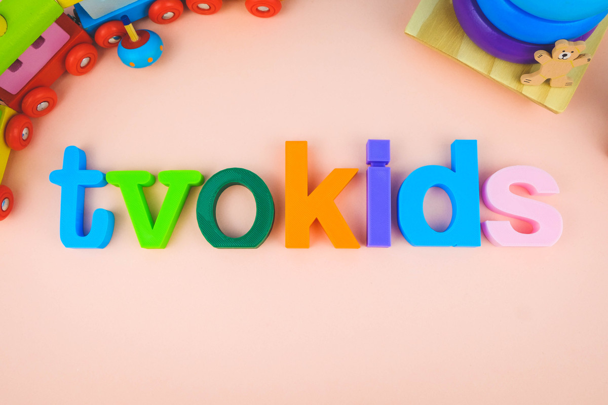 TVOKIDS Logo 3D Printed Letters Pretend Play Kids Toy Gift