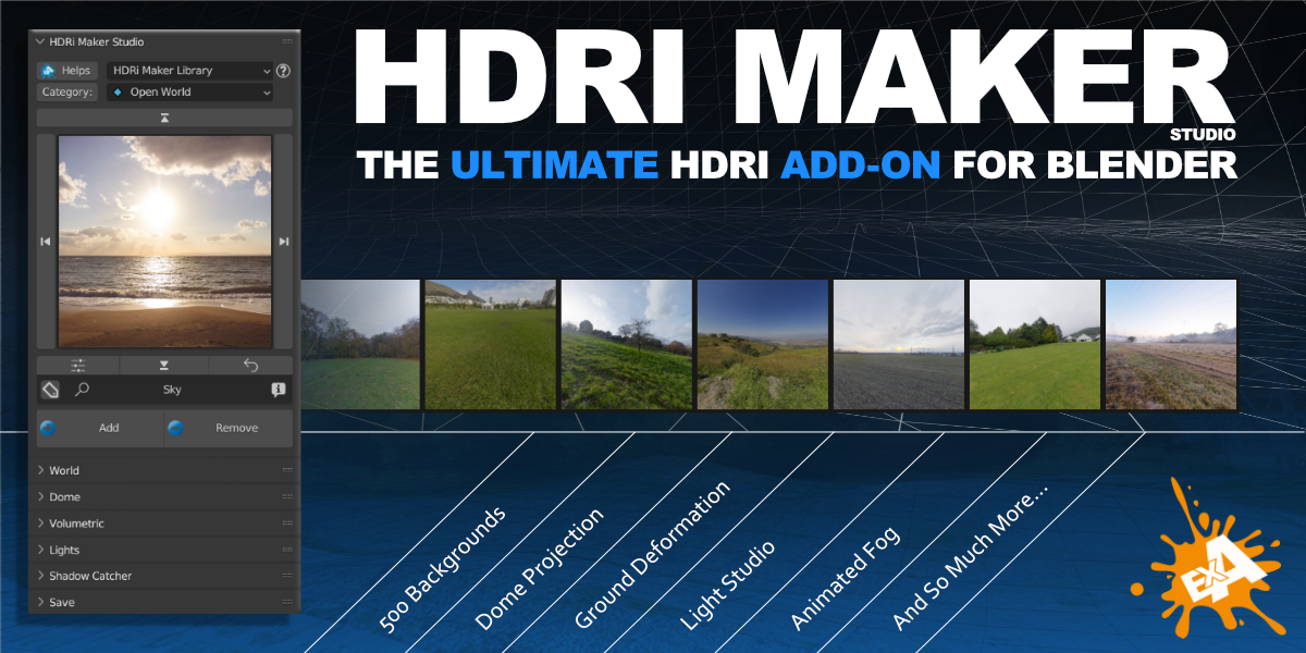 Blender - HDRi Maker + 2K Libraries [Latest Version]
