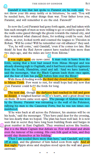 LOTR page 817 highlighted