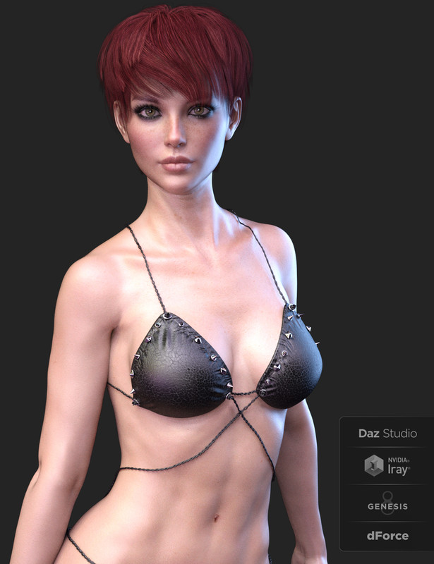 X-Fashion Heavy Sensual Bikini for Genesis 8 Females