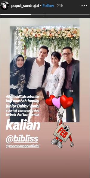 Unggahan selamat dari Puput Soedrajat untuk Vanessa Angel dan Bibi Ardiansyah. (Instagram/puput_soedrajat)