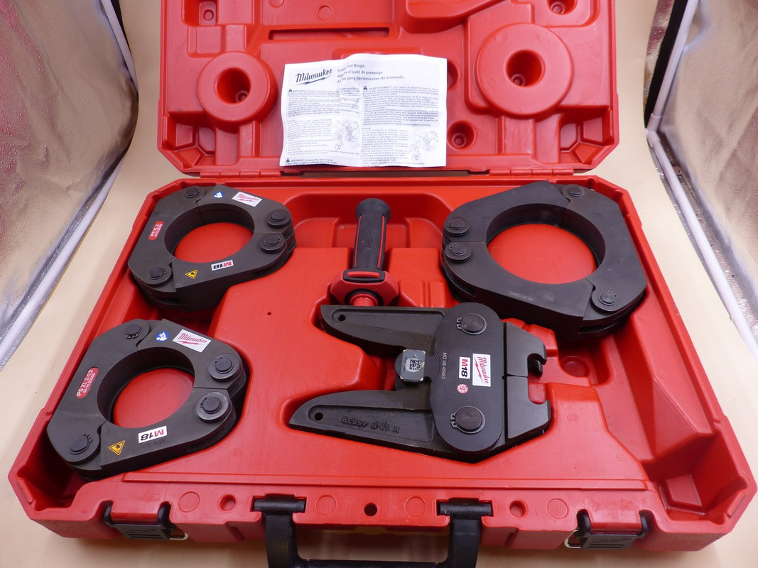 MILWAUKEE 49-16-2698 2-1/2" - 4" IPS XL RING KIT FOR M18 FORCE LOGIC PRESS TOOL