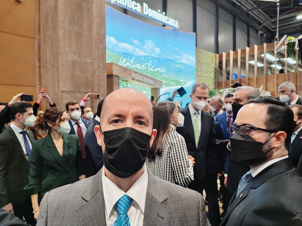 Grand Prince Jorge Rurikovich at Fitur 2022 with SAR Majesties King Felipe VI of Spain & Queen Letizia , President of Dominican Republic Luis Abinader, Presidenta Comunidad de Madrid Isabel Diaz Ayuso, Major of Madrid Luis Martinez Almeida