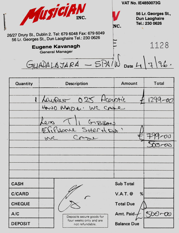 Musician factura 4 jul 96