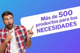 Más de 500 productos