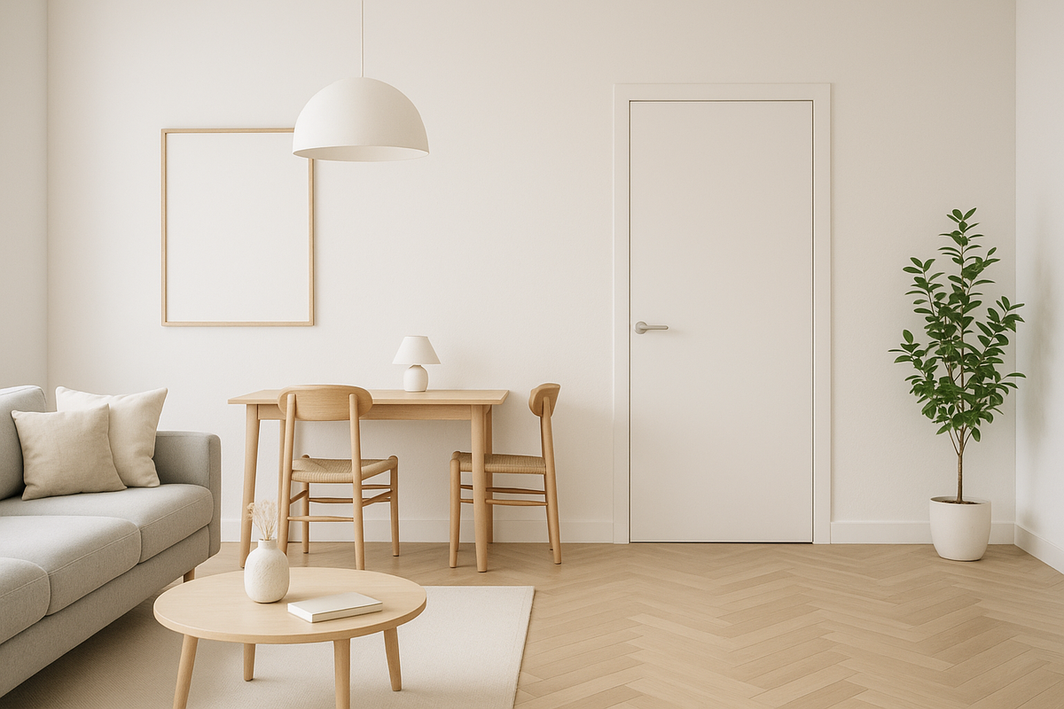 дверь в скандинавском стиле
