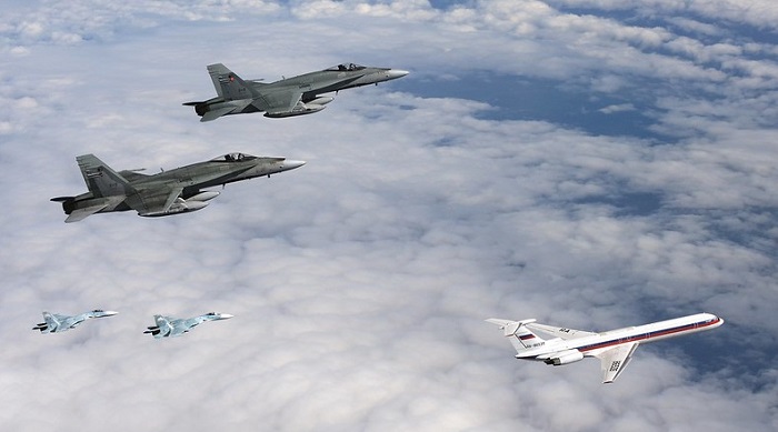 Ilustrasi - pesawat melintas di wilayah udara Rusia