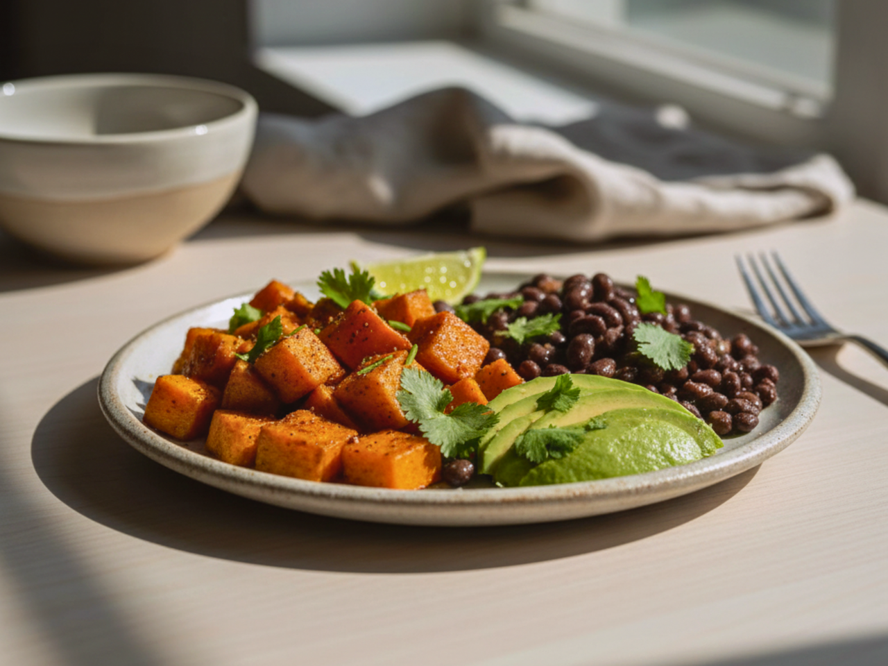 Sweet potato black beans