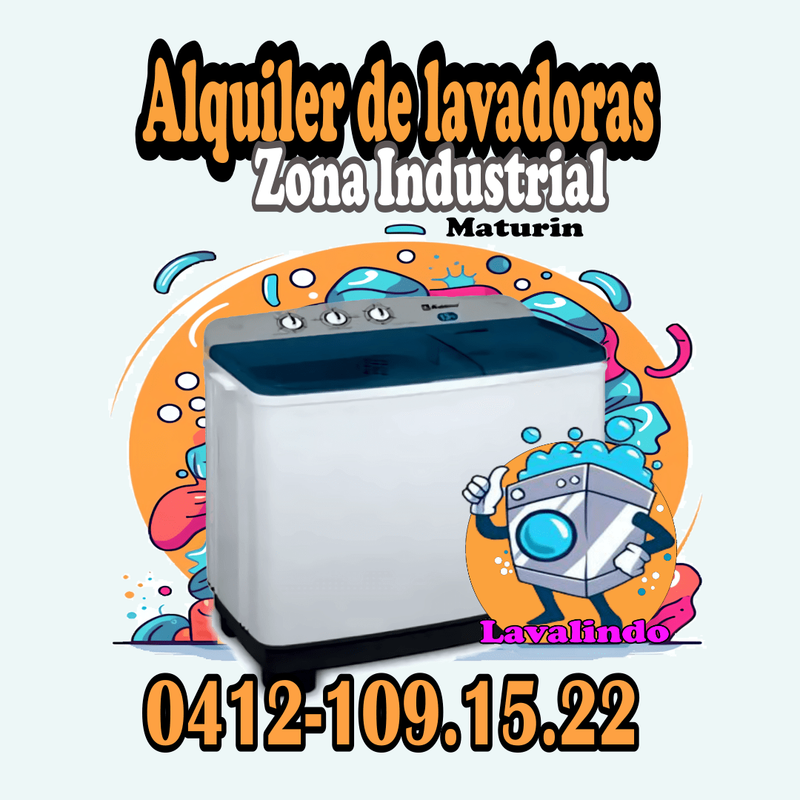 servicio de alquiler de lavadoras Maturin