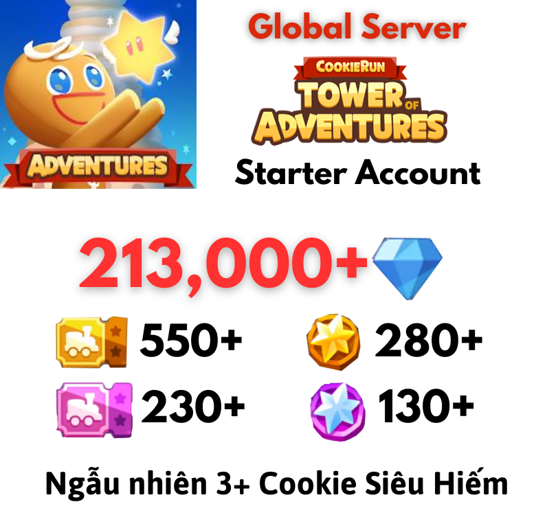 [Global] Cookie Run: Tower of Adventures ToA Starter Account