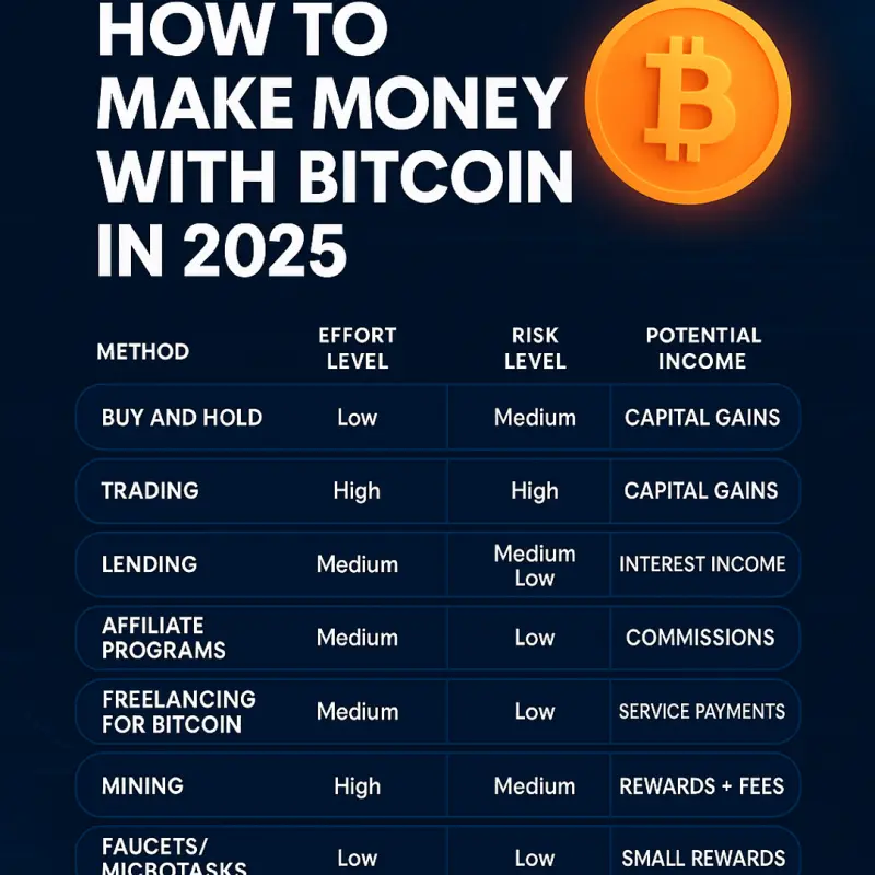 How to Make Money with Bitcoin in 2025 