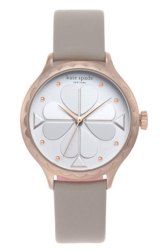 Kate Spade KSW1538 Rosebank Scallop Grey Dial Taupe Leather 