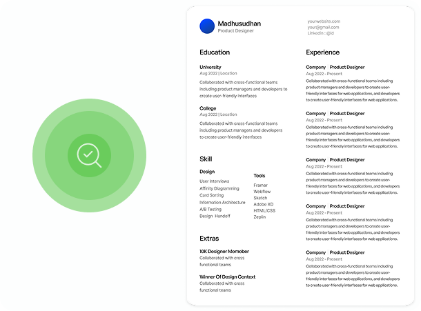 ATS optimized resume formatting preview