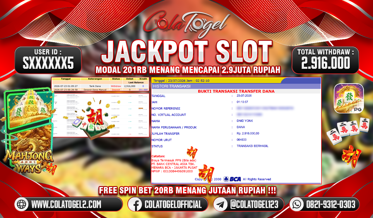 JACKPOT SLOT GACORR!!