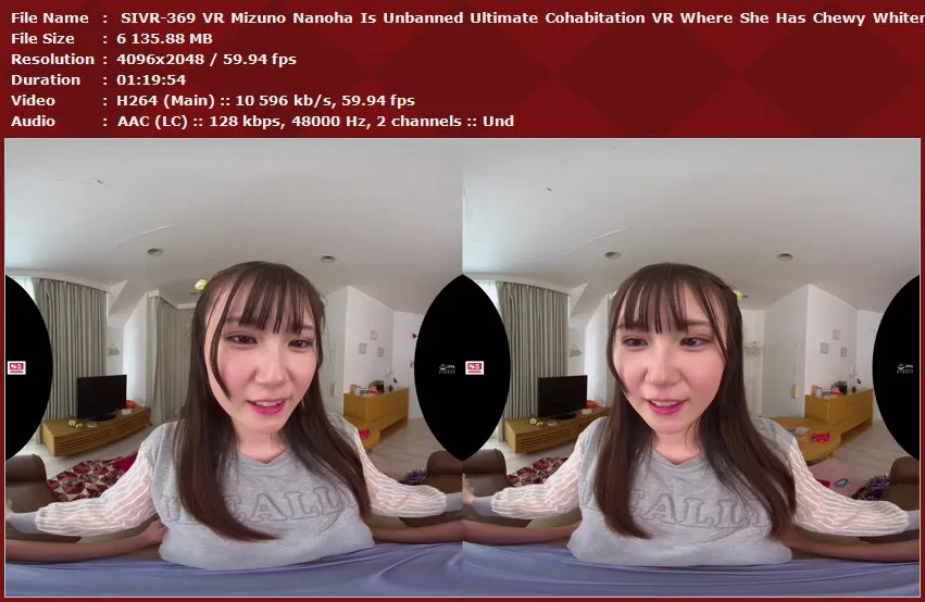 SIVR-369 VR Mizuno Nanoha Is Unbanned Ultimate Cohabitation VR Where She Has Chewy Whitening Skin An