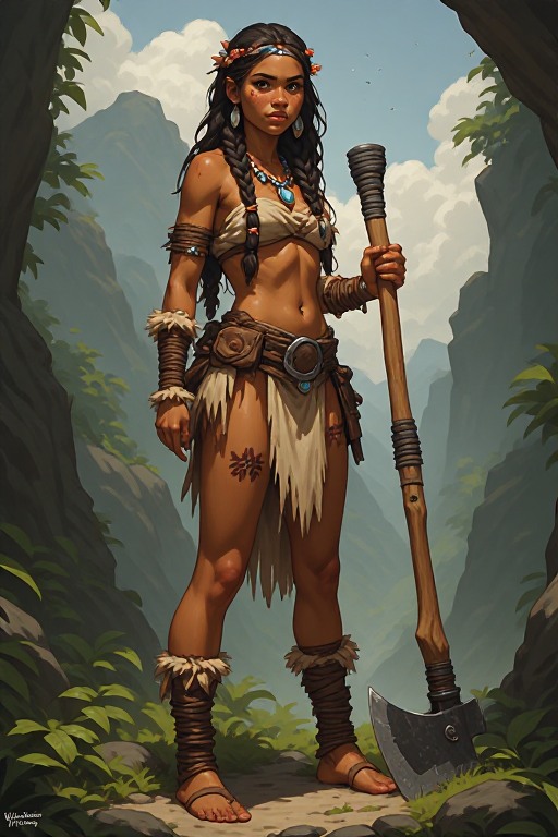 naked-polynesian-girl-warrior-(42)