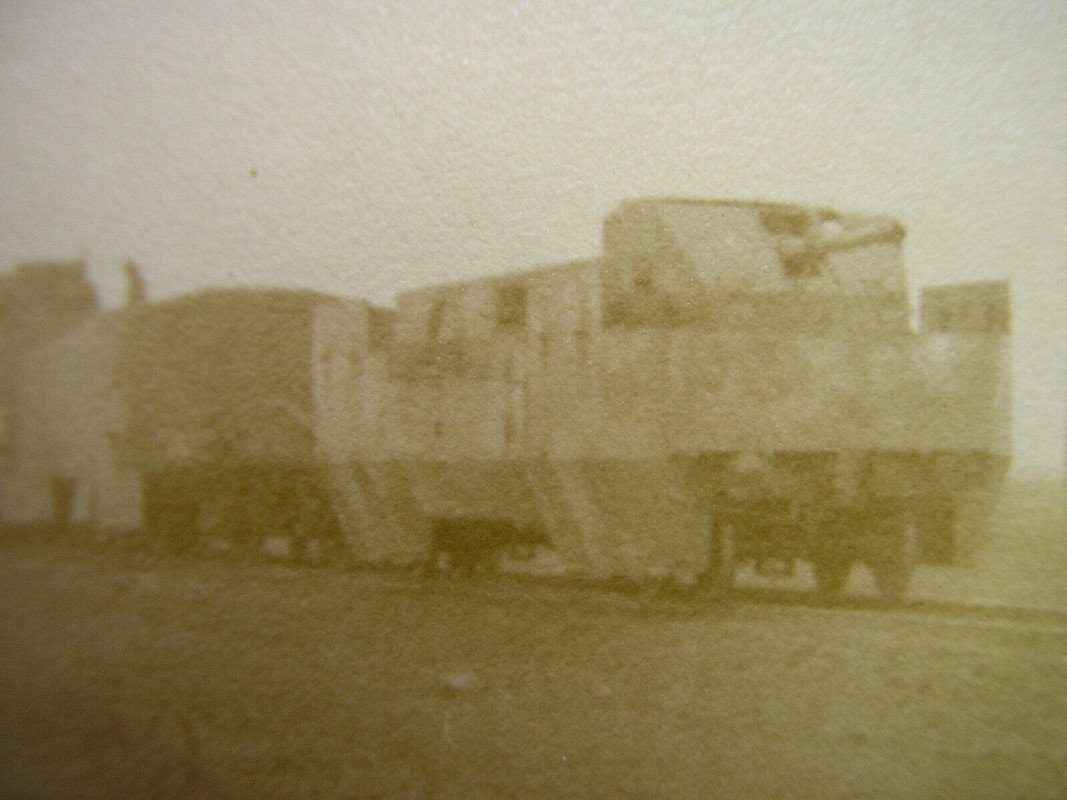 ORIG.FOTO 1942 RUSSISCHER CAMO TARN PANZERZUG BEI ISLAM TEREK KERTSCH FEDOSIA (1)