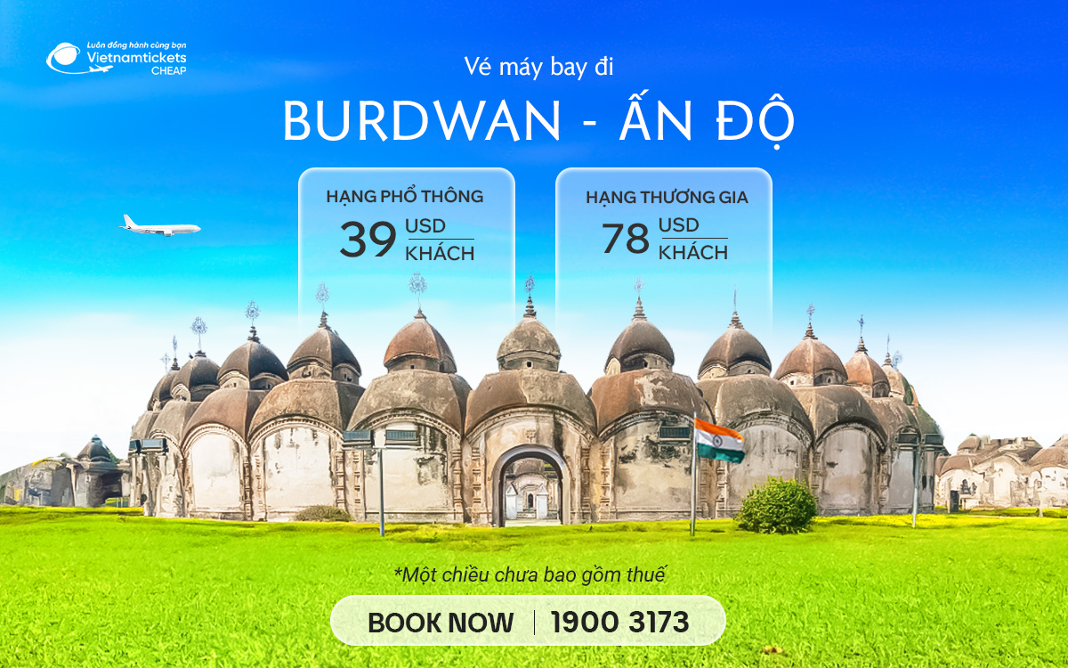 Ve ma y bay di Burdwan
