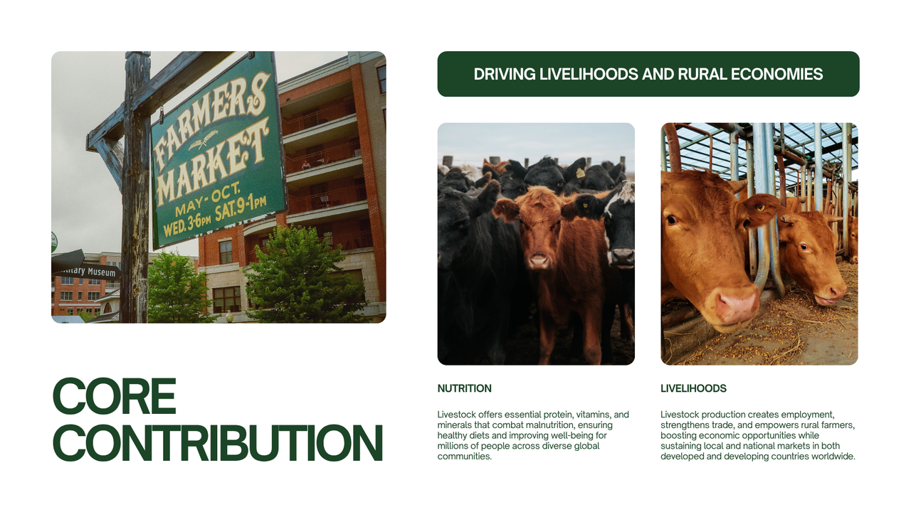 Green and White Simple Livestock Presentation