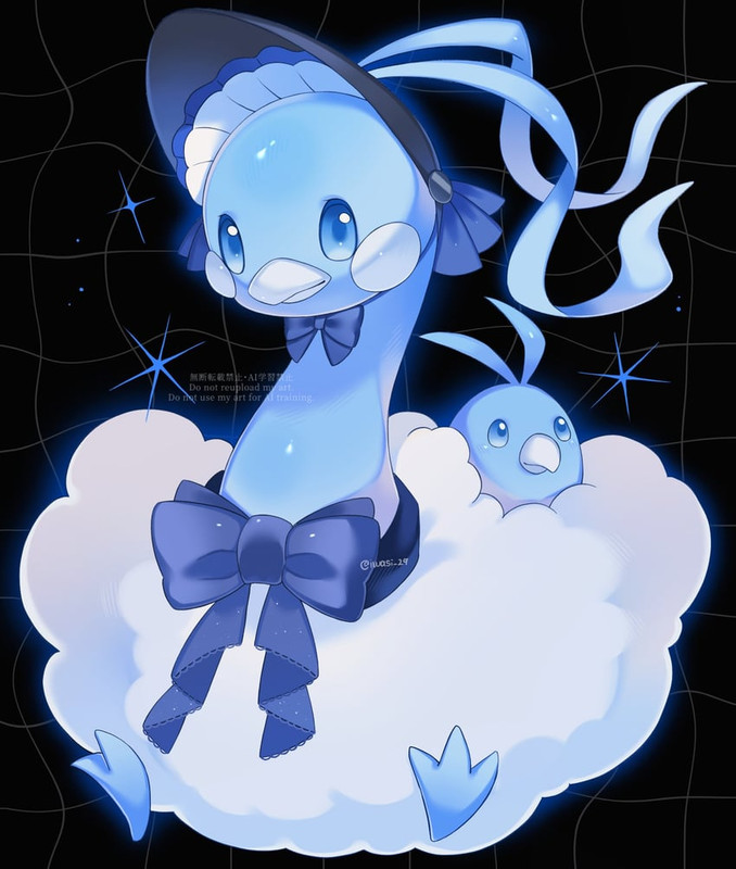 altaria-and-swablu-pokemon-drawn-by-iwas