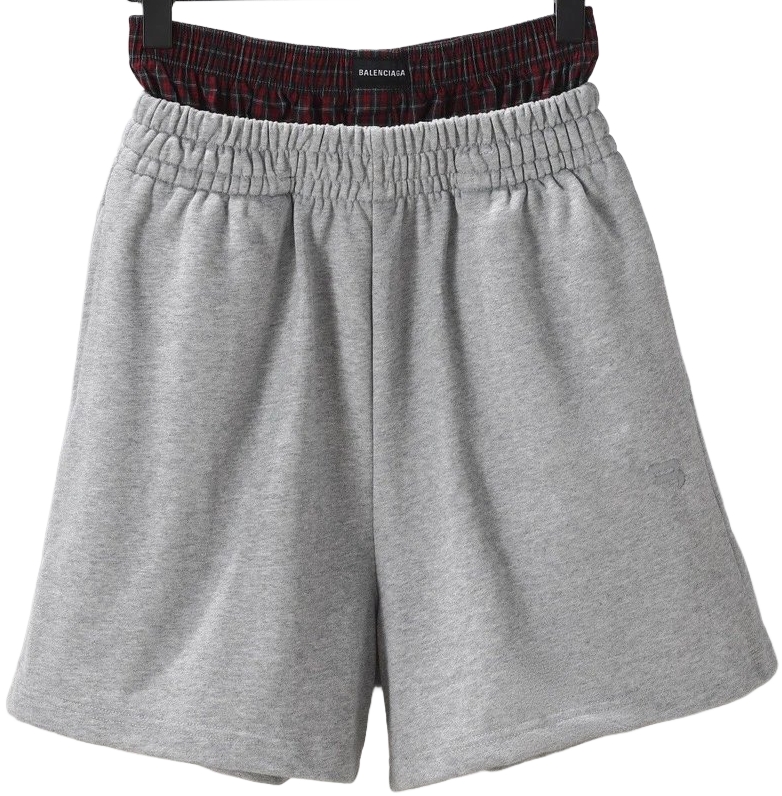 Balenciaga Shorts with Underwear ( Grey-Red ) [2+ styles]