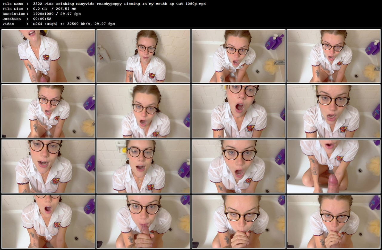 3322 Piss Drinking Manyvids Peachypoppy Pissing In My Mouth Sp Cut 1080p mp4