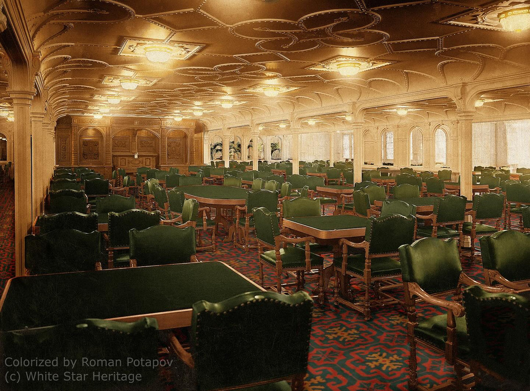 L epave du Titanic en 2012 - Page 2 Le-salon-de-salle-manger-de-premi-re-classe-sur-le-RMS-Olympic-exactement-le-m-me-que-sur-le-Tita