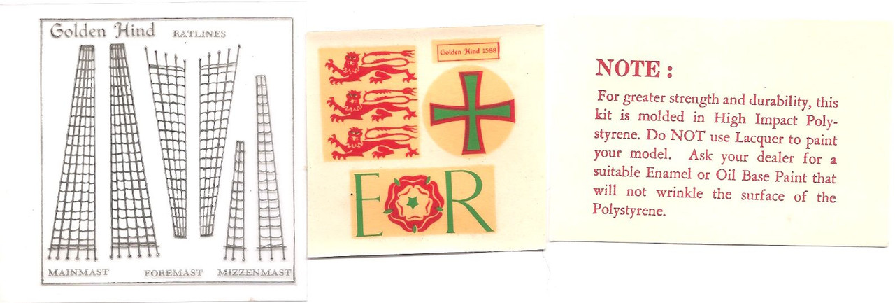 Golden Hind Decals