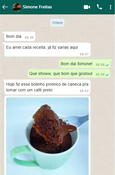 Depoimento de cliente satisfeito