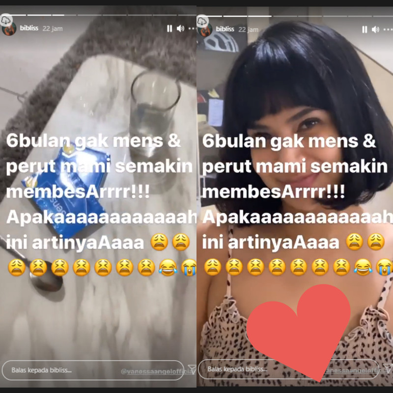 Vanessa Angel belum menstruasi selama 6 bulan
