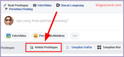 Tutorial Mengelola Semua Postingan di Kronologi Facebook