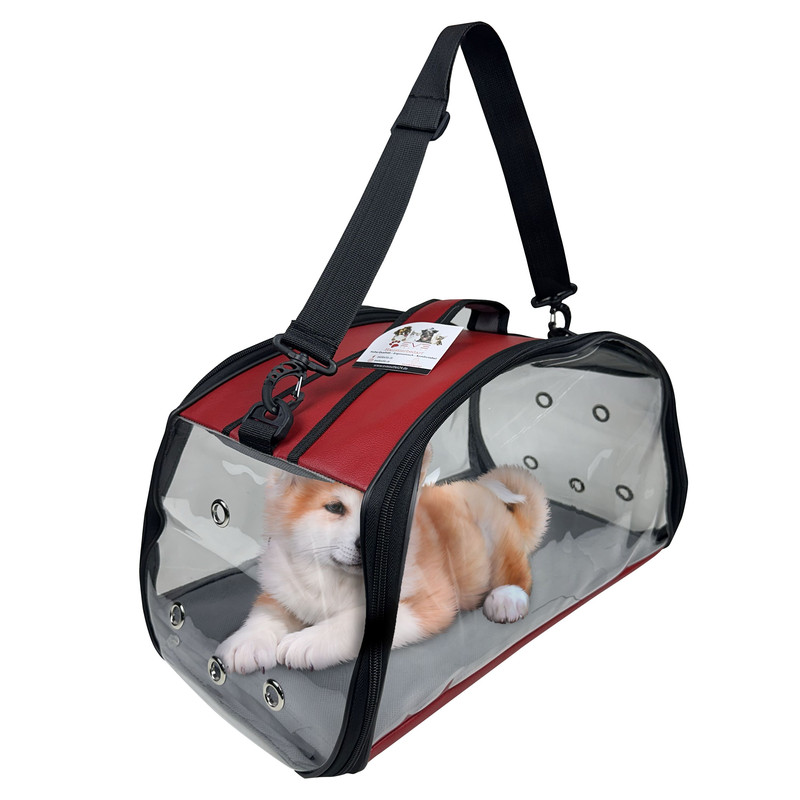 EVE Textile® Haustier Tasche Tragetasche Hundetasche Katzentasche Transparent - Bild 19 von 23