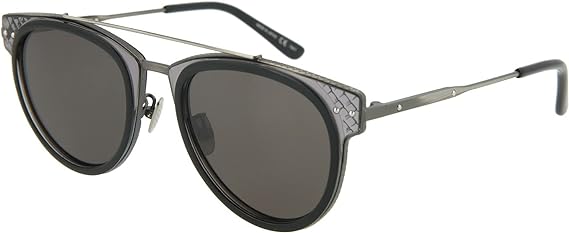 Bottega Veneta BV0123S 001 Black/Silver Pilot Gray Non  display picture 1